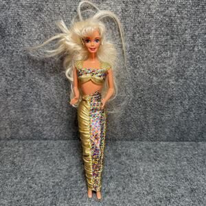 Vintage 1995 Jewel Hair Mermaid Barbie Doll Blonde Mattel - Rare - 12” Tall